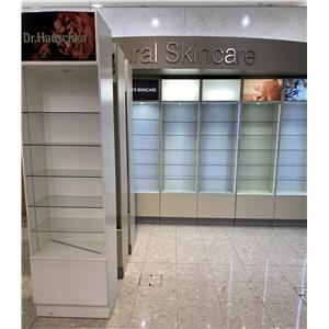 Lot 140

Cosmetic Glass Shelving Units with Lights
